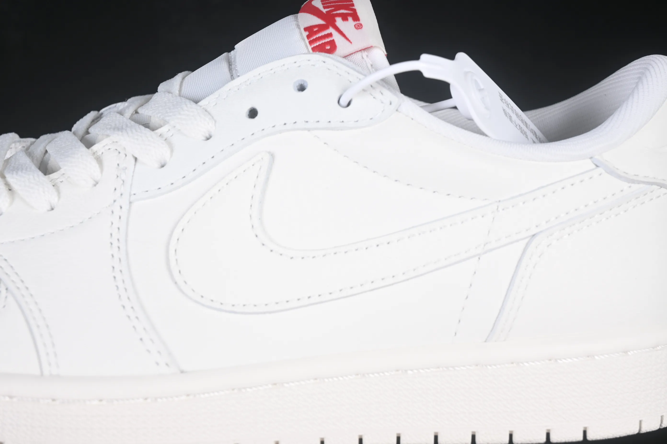 All categories Air Jordan Jordan series basketball shoes Air Jordan 1 Low Air Jordan 1 Retro Low OG "Sail and University Red" AJ1 Joe 1 rice white low-top retro culture basketball shoes HQ6998-100